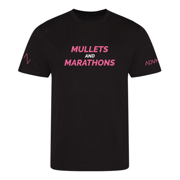 ADVHQ  - Mullets and Marathons - Cool T-Shirt  Thumbnail
